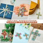 Sparkling Cross Diamond Painting Bookmark Kit