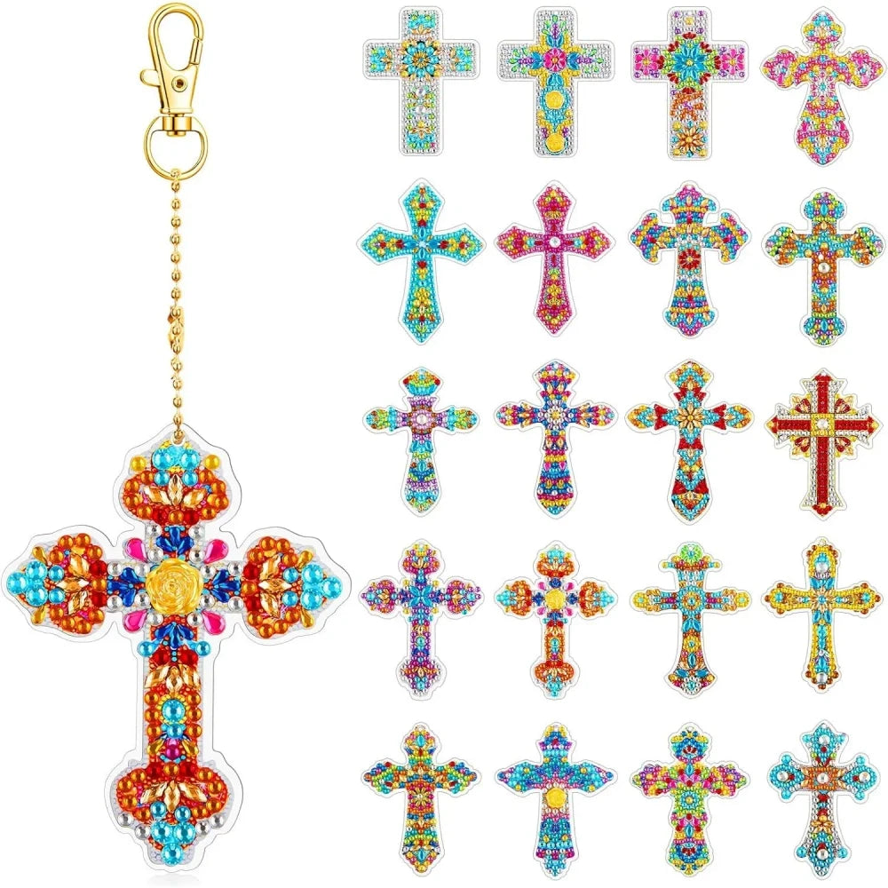Sparkling Cross Diamond Painting Bookmark Kit
