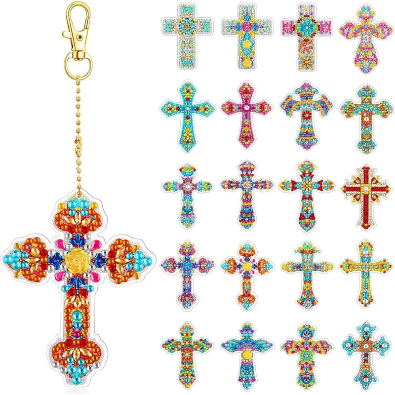 Sparkling Cross Diamond Painting Bookmark Kit